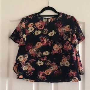 NWT Tiered Floral Blouse